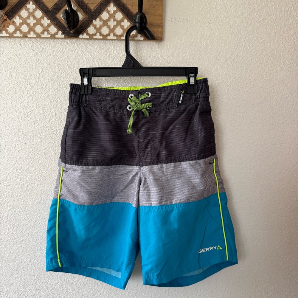 Gerry Weber Kids' Black, Gray, and Blue Shorts